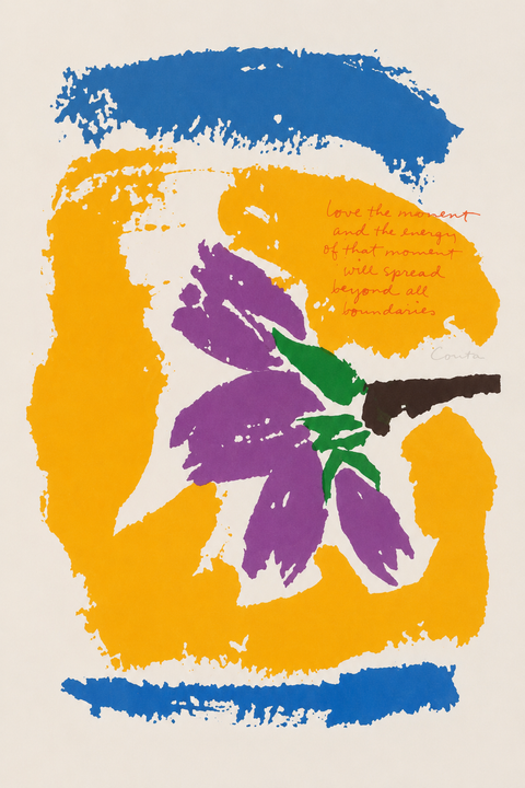 Corita Kent, Love the Moment. Serigraph, editioned 2/200