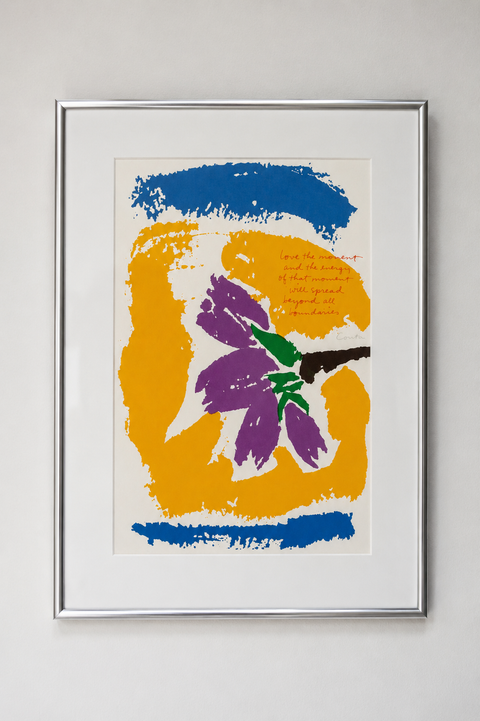 Corita Kent, Love the Moment. Serigraph, editioned 2/200