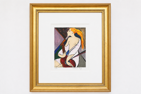 Linda Le Kinff, 'La Guitare' Serigraph in color